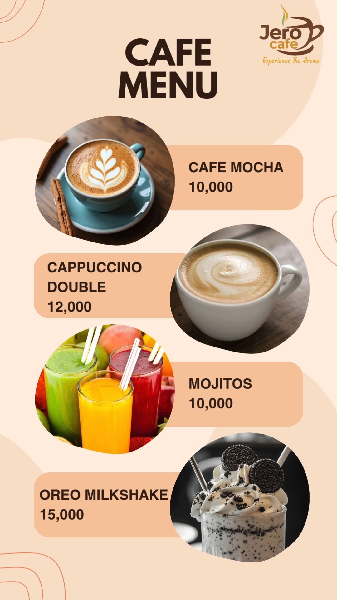 Full Coffee Menu